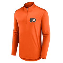 Philadelphia Flyers - Fanatics Mock Neck Quarter-Zip Top Orange