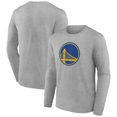 NBA - Golden State Warriors Primary Team Logo Long Sleeve T-Shirt - Gray