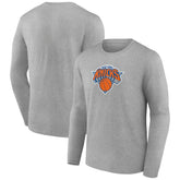 NBA - New York Knicks Primary Team Logo Long Sleeve T-Shirt - Gray