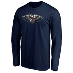 NBA - New Orleans Pelicans Primary Team Logo Long Sleeve T-Shirt - Navy