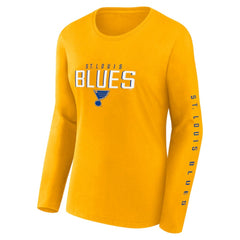 St. Louis Blues - Fanatics Women's Long and Short Sleeve Two-Pack T-Shirt Set Blue