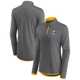 Los Angeles Rams Women's Adult Corner Long Sleeve 1/4 Zip Top Gray - NFL