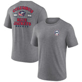 Columbus Blue Jackets - Fanatics Winger Tri-Blend T-Shirt Heather Gray