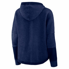 Tennessee Titans Women's Lightewight Modest Crop Lounge Helmet Arch Pullover Hoodie Navy - Fanatics