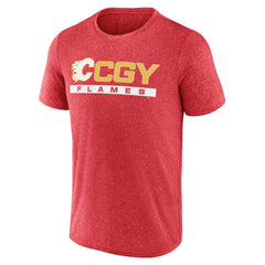 Calgary Flames - Fanatics Playmaker T-Shirt Heather Red
