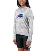 Buffalo Bills Certo Women's Session Pullover Hoodie Gray - NFL