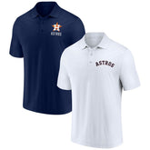 Houston Astros Fanatics Two-Pack Logo Lockup Polo Set On Sale