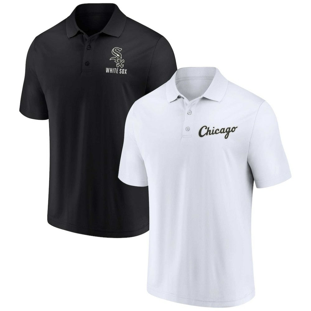 Chicago White Sox Fanatics Two-Pack Logo Lockup Polo Set for sale