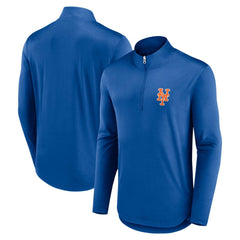 New York Mets Fanatics Quarterback Quarter-Zip Top Sale