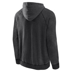 Fanatics - Toronto Raptors Foul Trouble Snow Wash Raglan Pullover Hoodie - Heather Charcoal