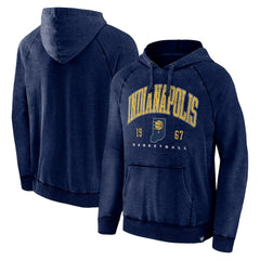 Fanatics - Indiana Pacers Foul Trouble Snow Wash Raglan Pullover Hoodie - Heather Navy