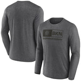 Fanatics - Brooklyn Nets Three-Point Play T-Shirt - Heather Charcoal