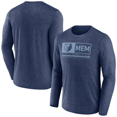 Fanatics - Memphis Grizzlies Three-Point Play T-Shirt - Heather Navy