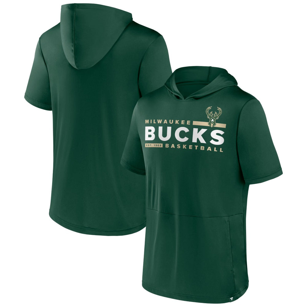 Fanatics - Milwaukee Bucks Possession Hoodie T-Shirt - Hunter Green