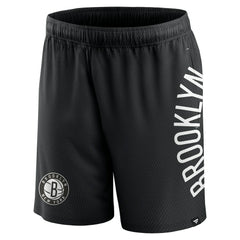 Fanatics - Brooklyn Nets Post Up Mesh Shorts - Black