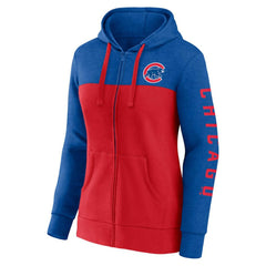 Chicago Cubs Fanatics Women's City Ties Hoodie Full-Zip Sweatshirt discount