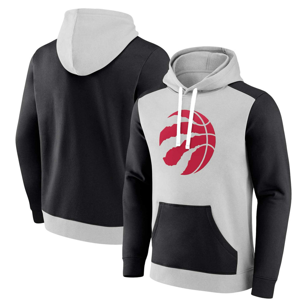 Fanatics - Toronto Raptors Arctic Colorblock Pullover Hoodie - Gray/Black