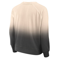 Fanatics - Chicago Bulls Women's Lounge Arch Raglan Pullover Sweatshirt - Tan/Black