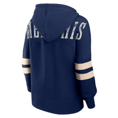 Fanatics - Memphis Grizzlies Women's Bold Move Dolman V-Neck High Hip Hoodie - Navy