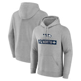 Seattle Seahawks 12 North Pullover Hoodie Gray - NFL