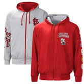 St. Louis Cardinals G-III Sports by Carl Banks Southpaw Reversible Raglan Hoodie Full-Zip Jacket On Sale