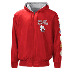 St. Louis Cardinals G-III Sports by Carl Banks Southpaw Reversible Raglan Hoodie Full-Zip Jacket On Sale