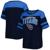 Tennessee Titans G-III 4Her by Carl Banks Women's Play the Ball T-Shirt Navy/Light Blue - NFL