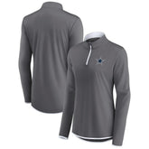 Dallas Cowboys Women's Corner Long Sleeve 1/4 Zip Top Gray - Fanatics