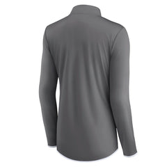 Dallas Cowboys Women's Corner Long Sleeve 1/4 Zip Top Gray - Fanatics