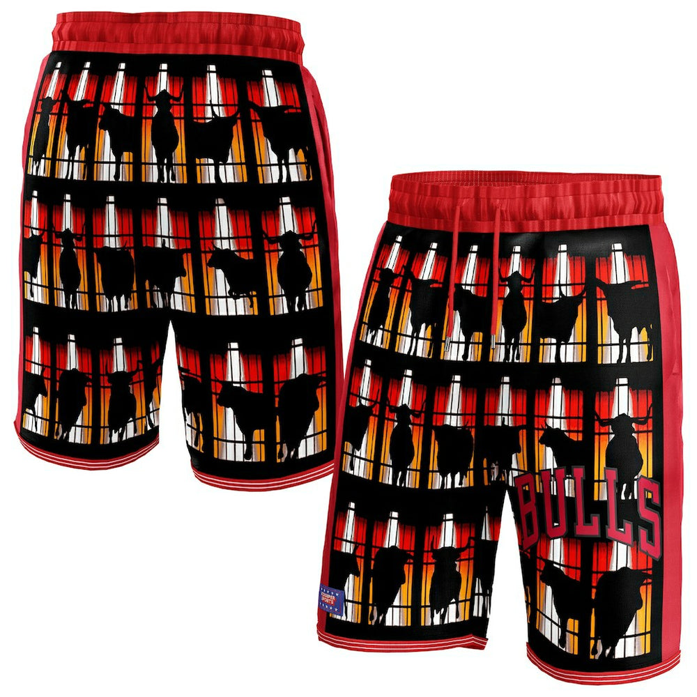 Fanatics - Chicago Bulls NBA & KidSuper Studios Unisex Hometown Shorts - Red