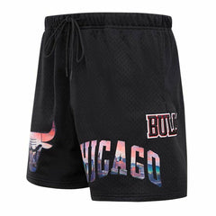 NBA - Chicago Bulls Pro Standard City Scape Mesh Shorts - Black