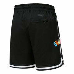 NBA - Brooklyn Nets Pro Standard Washed Neon Shorts - Black
