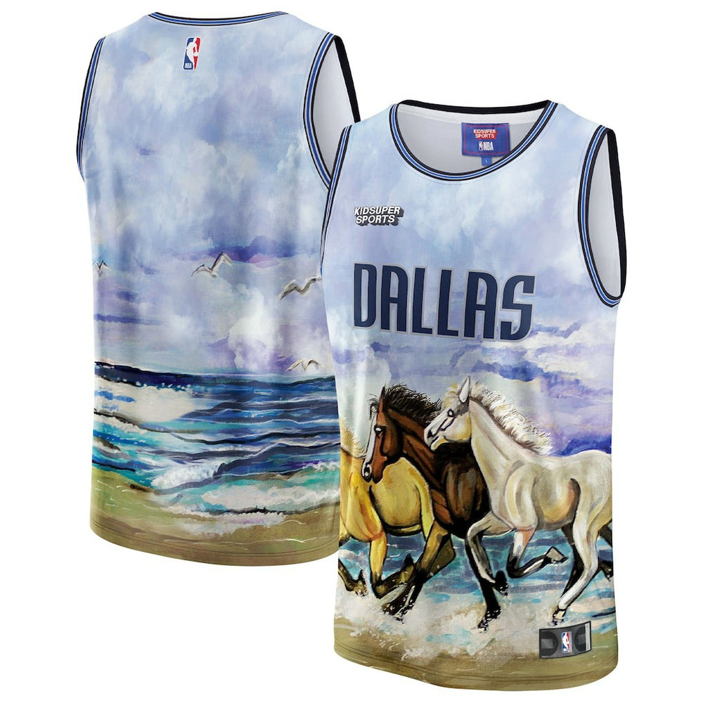 Fanatics - Dallas Mavericks NBA & KidSuper Studios Unisex Hometown Jersey - Blue