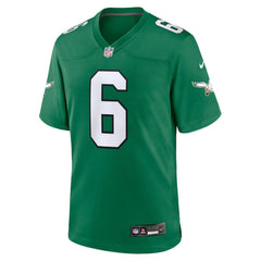 DeVonta Smith Philadelphia Eagles Alternate Game Player Jersey Kelly Green - Nike