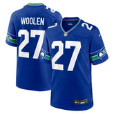 Tariq Woolen Seattle Seahawks Throwback Player Game Jersey Royal - Nike