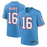 Treylon Burks Tennessee Titans Oilers Throwback Alternate Game Player Jersey Light Blue - Nike