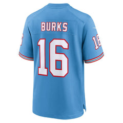 Treylon Burks Tennessee Titans Oilers Throwback Alternate Game Player Jersey Light Blue - Nike