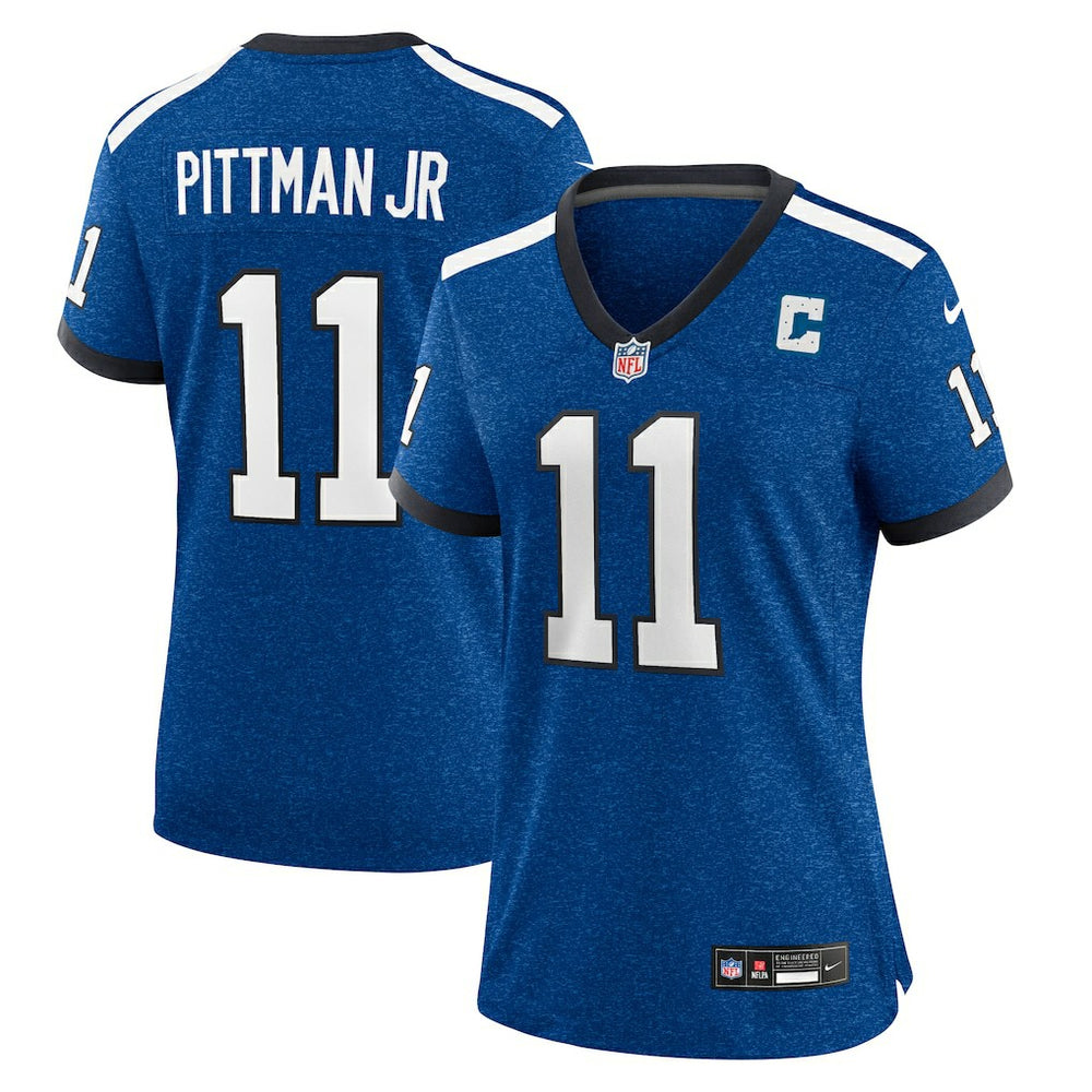 Michael Pittman Jr. Indianapolis Colts Women's Indiana Nights Alternate Game Jersey Royal - Nike