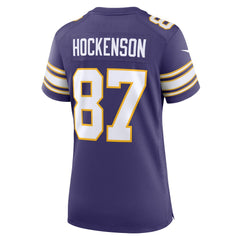 T.J. Hockenson Minnesota Vikings Women's Player Jersey Purple - Nike