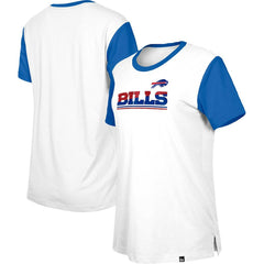 Buffalo Bills New Era Women's Third Down Colorblock T-Shirt White/Royal - NFL