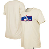 New England Patriots New Era Women's Third Down Historic T-Shirt Tan - NFL