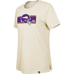 Minnesota Vikings New Era Women's Third Down Historic T-Shirt Tan - NFL