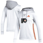 Philadelphia Flyers - adidas Women's Refresh Skate Lace AEROREADY Pullover Hoodie White