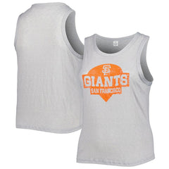 San Francisco Giants Soft as a Grape Women's Plus Size High Neck Tri-Blend Tank Top discount