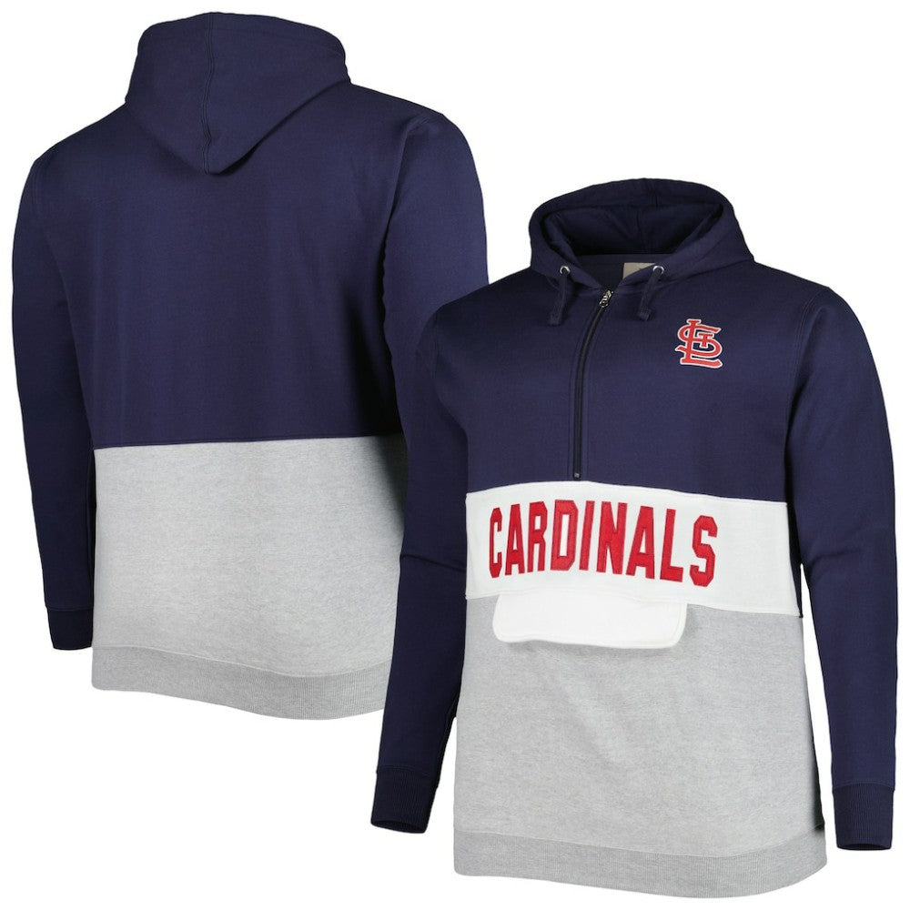 St. Louis Cardinals Big & Tall Fleece Half-Zip Hoodie Near Me