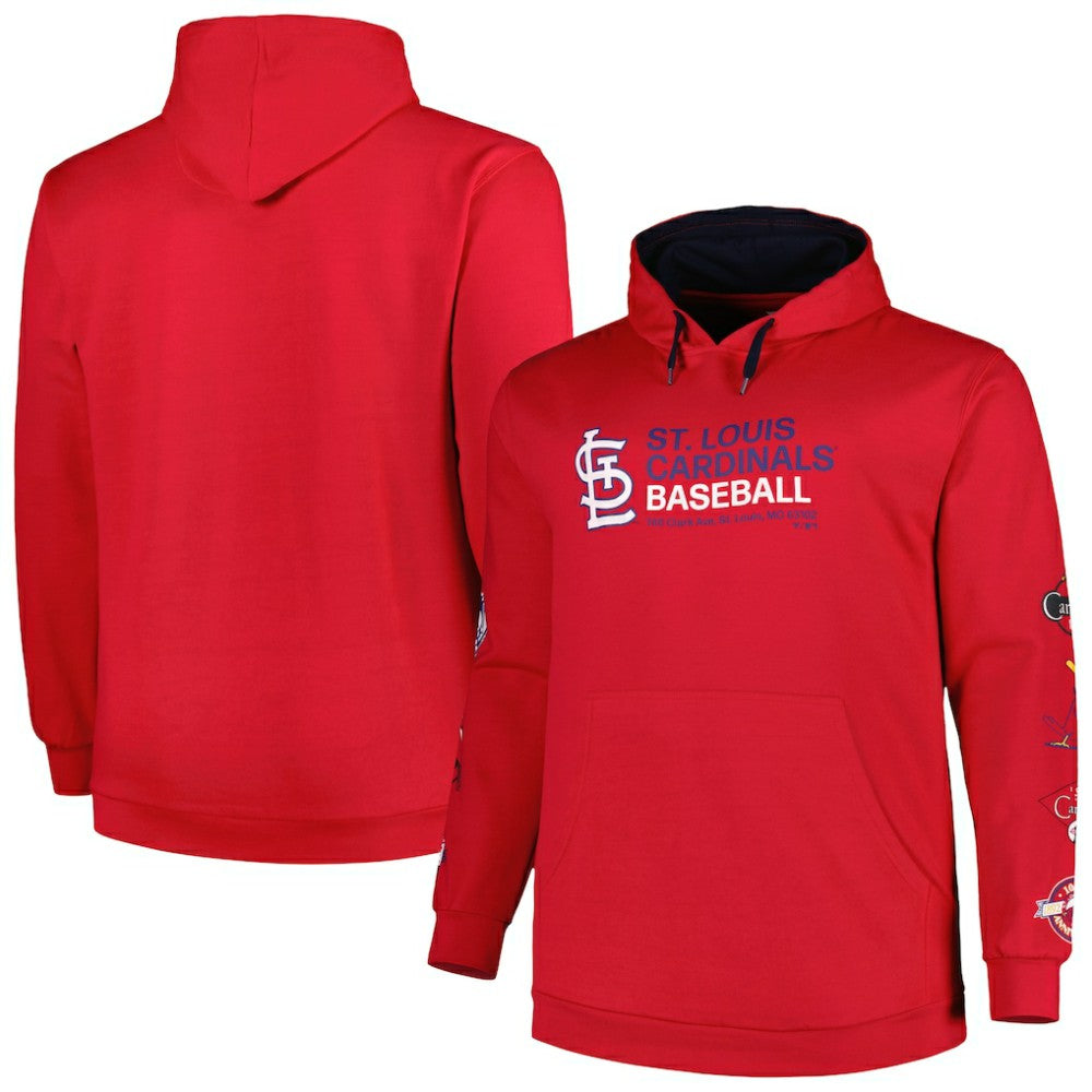 St. Louis Cardinals Big & Tall Fleece Pullover Hoodie Sale