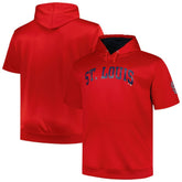 St. Louis Cardinals Profile Big & Tall Contrast Short Sleeve Pullover Hoodie Clearance