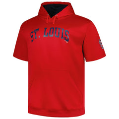 St. Louis Cardinals Profile Big & Tall Contrast Short Sleeve Pullover Hoodie Clearance
