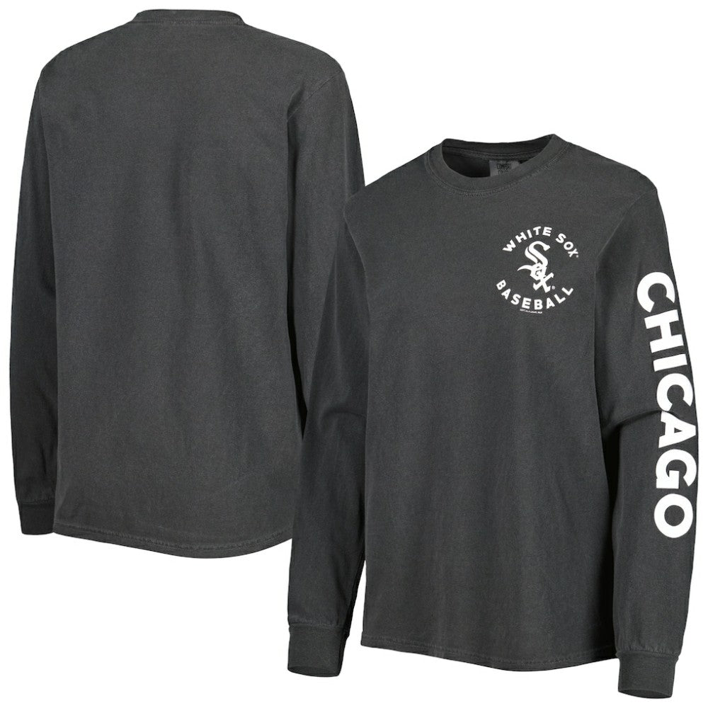 Chicago White Sox Soft as a Grape Women's Team Pigment Dye Long Sleeve T-Shirt Clearance