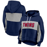 Minnesota Twins Fanatics Women's Filled Stat Sheet Pullover Hoodie Clearance